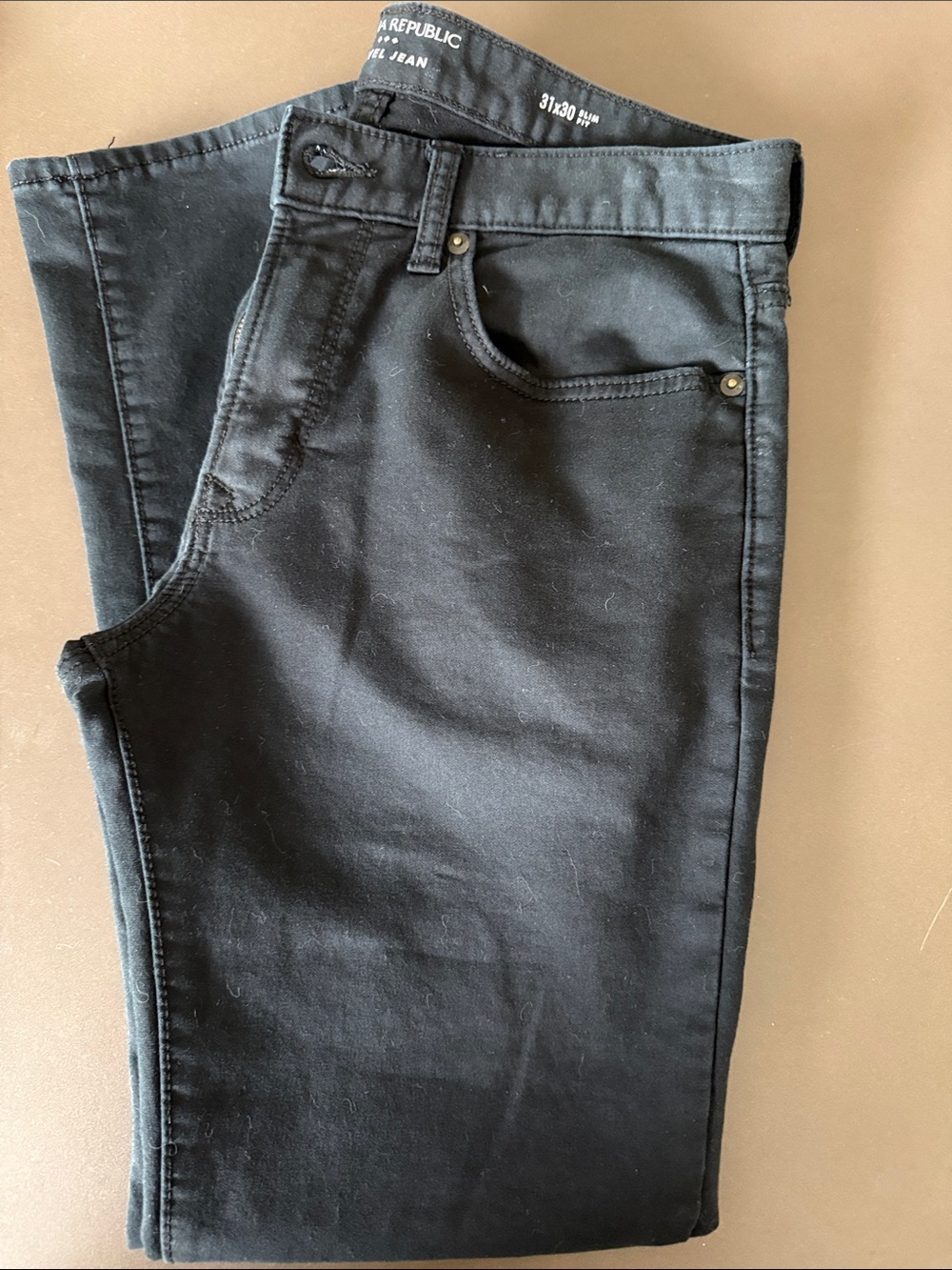 Banana Republic Men’s Traveler Jean- Black